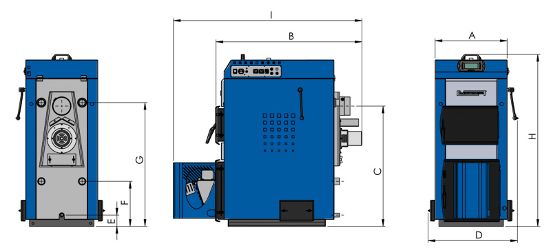 Твердотопливный котел Elektromet EKO-PE Dual 20kW (Бункер 310л)