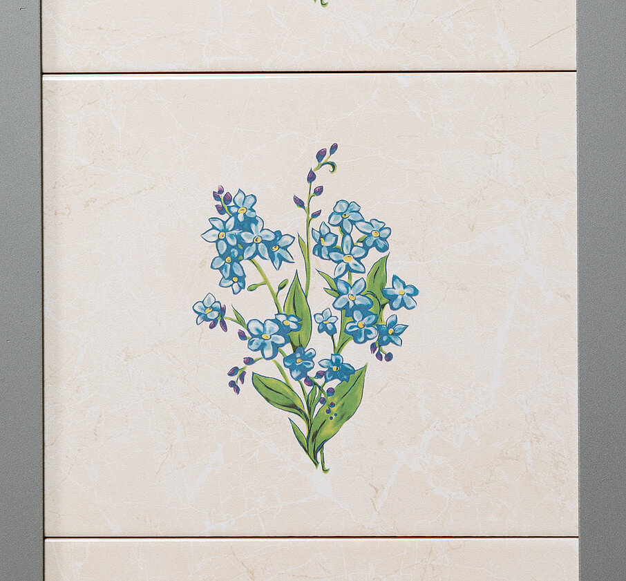Печь-камин ECOKAMIN БАВАРИЯ угловая с плитой Незабудка